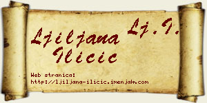 Ljiljana Iličić vizit kartica